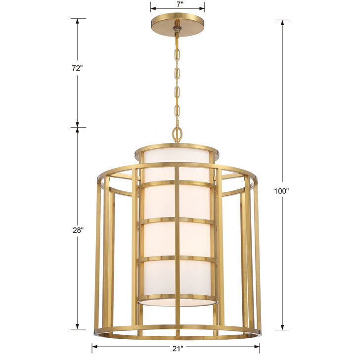 Crystorama Brian Patrick Flynn Hulton 6 Light Luxe Gold Chandelier