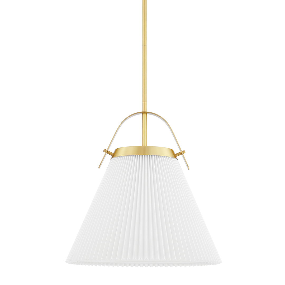 Aldridge 1 Light Small Pendant - Aged Brass