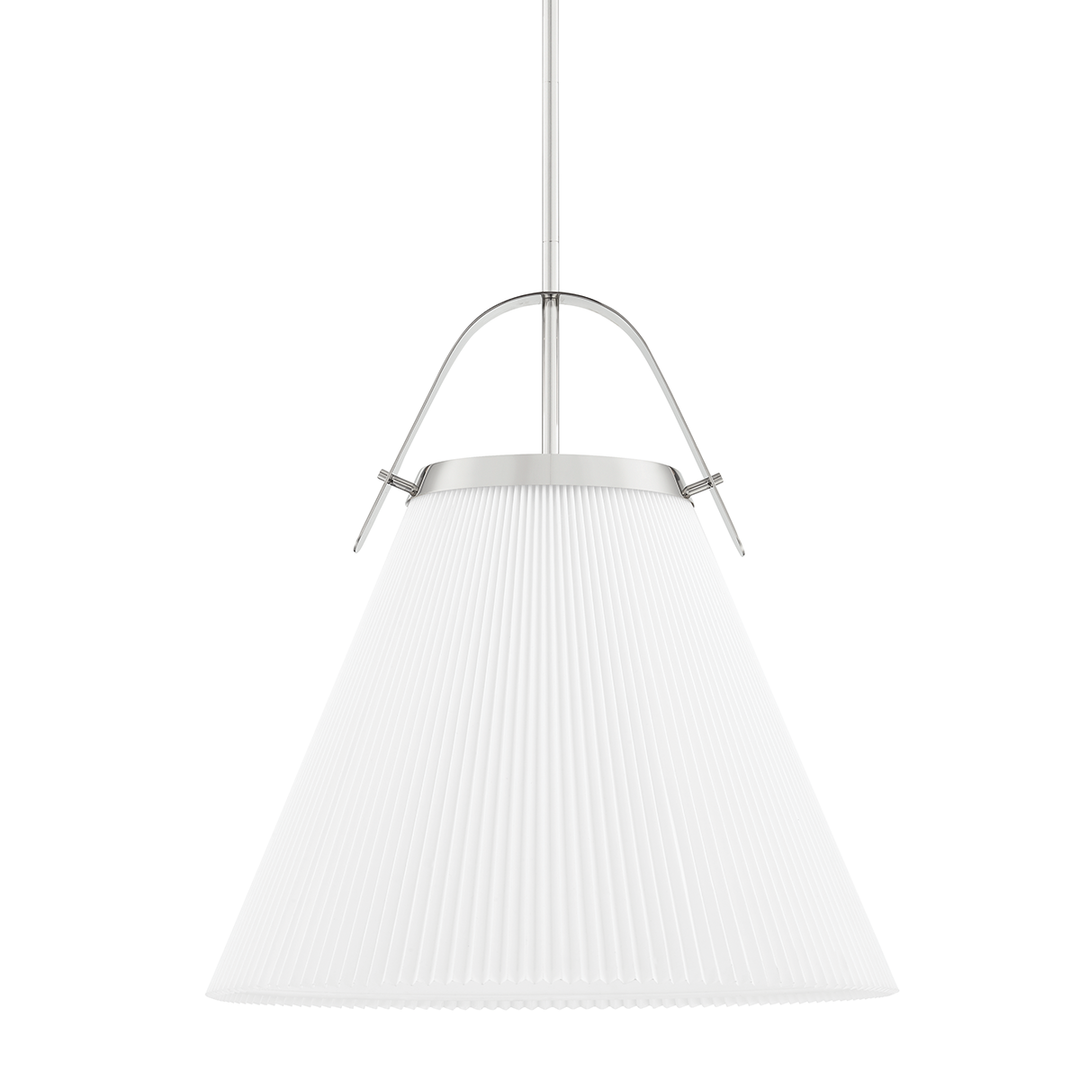 Aldridge 1 Light Large Pendant - Polished Nickel