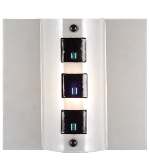 12"W Metro Fusion Black Tie Affair Wall Sconce