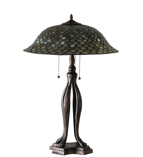 30" High Fishscale Table Lamp