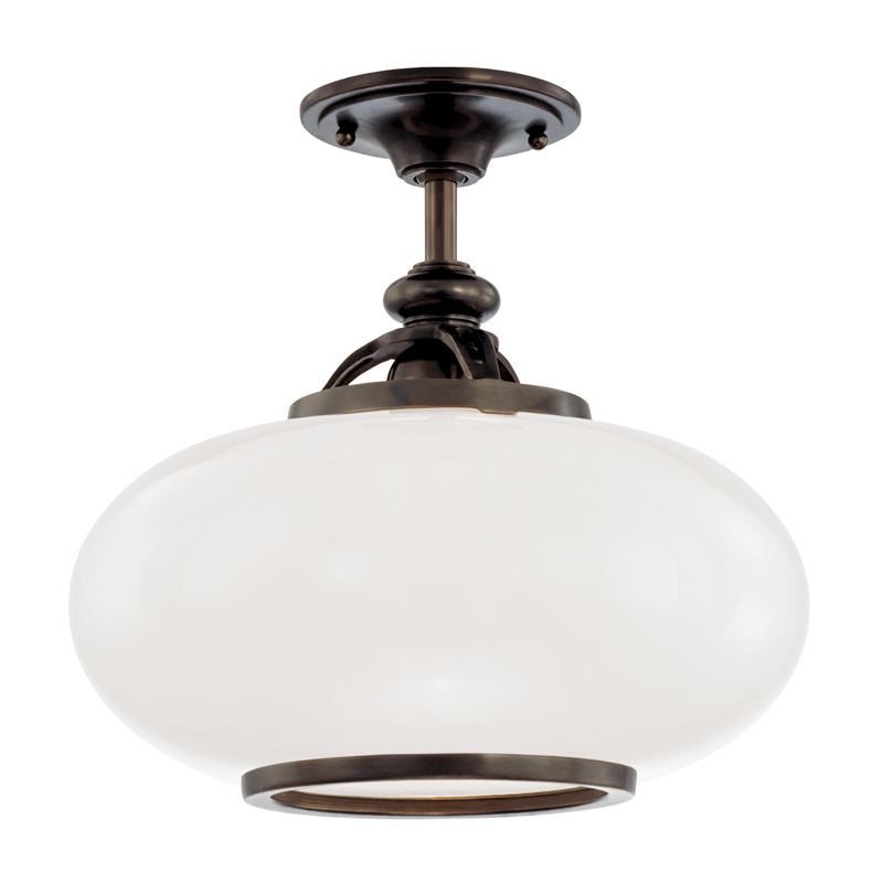 Canton Semi Flush 13" - Old Bronze