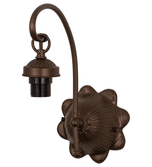 6"W Mahogany Bronze 1 Lt Wall Sconce Hardware