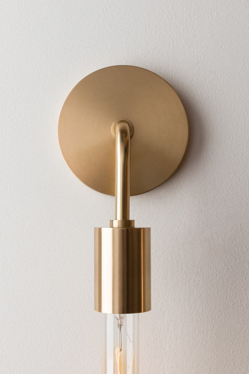 Ava Wall Sconce 2 Bulbs - Polished Nickel