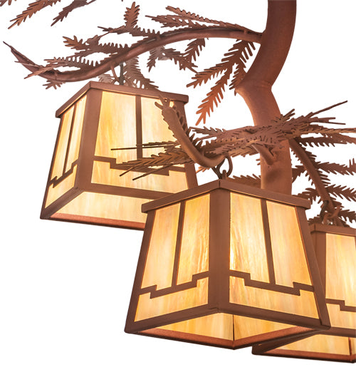 26" Wide Pine Branch Valley View 4 Light Chandelier