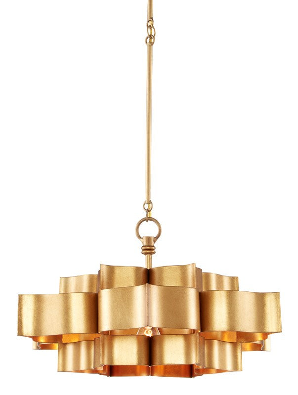 Grand Lotus Gold Small Chandelier