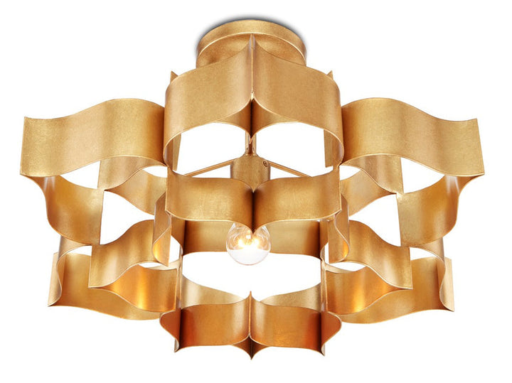 Grand Lotus Gold Small Chandelier