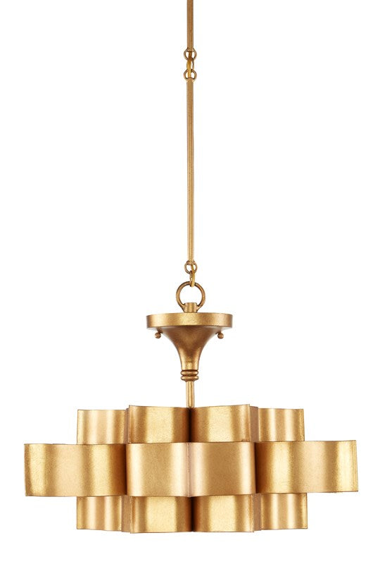 Grand Lotus Gold Small Chandelier