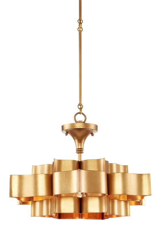 Grand Lotus Gold Small Chandelier