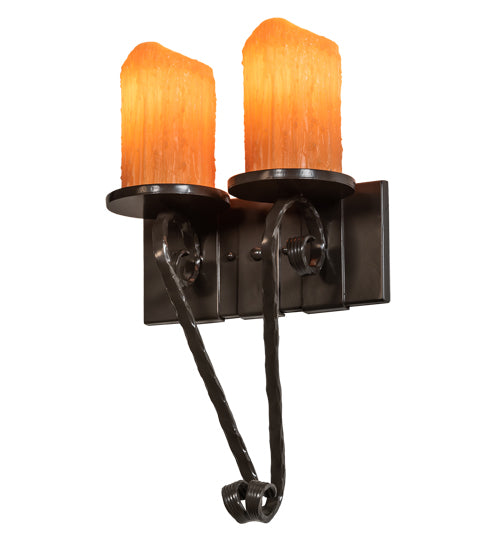 12" Wide Carpathian 2 Light Wall Sconce