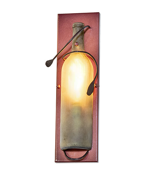 4"W Tuscan Vineyard Wine Bottle Wall Sconce