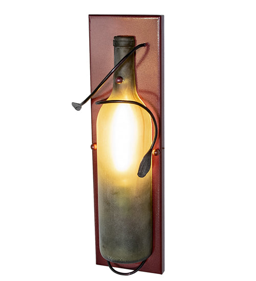 4"W Tuscan Vineyard Wine Bottle Wall Sconce