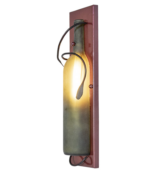 4"W Tuscan Vineyard Wine Bottle Wall Sconce