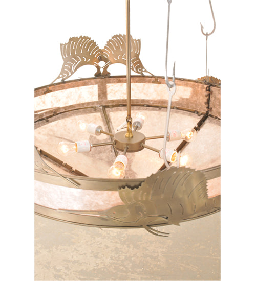 44" Wide Catch Of The Day Sailfish Two Tier Inverted Pendant