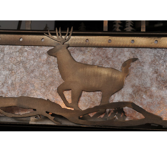 60" Wide Wildlife At Pine Lake 2 Tier Inverted Pendant