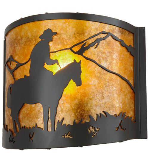 12"W Cowboy Wall Sconce