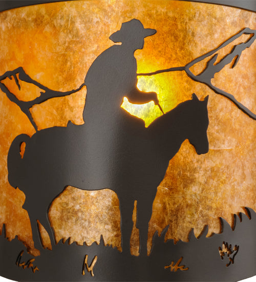 12"W Cowboy Wall Sconce