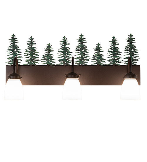 28" Wide Tall Pines 3 Light Vanity Light