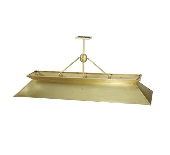 60"L Natural Brass Oblong Pendant