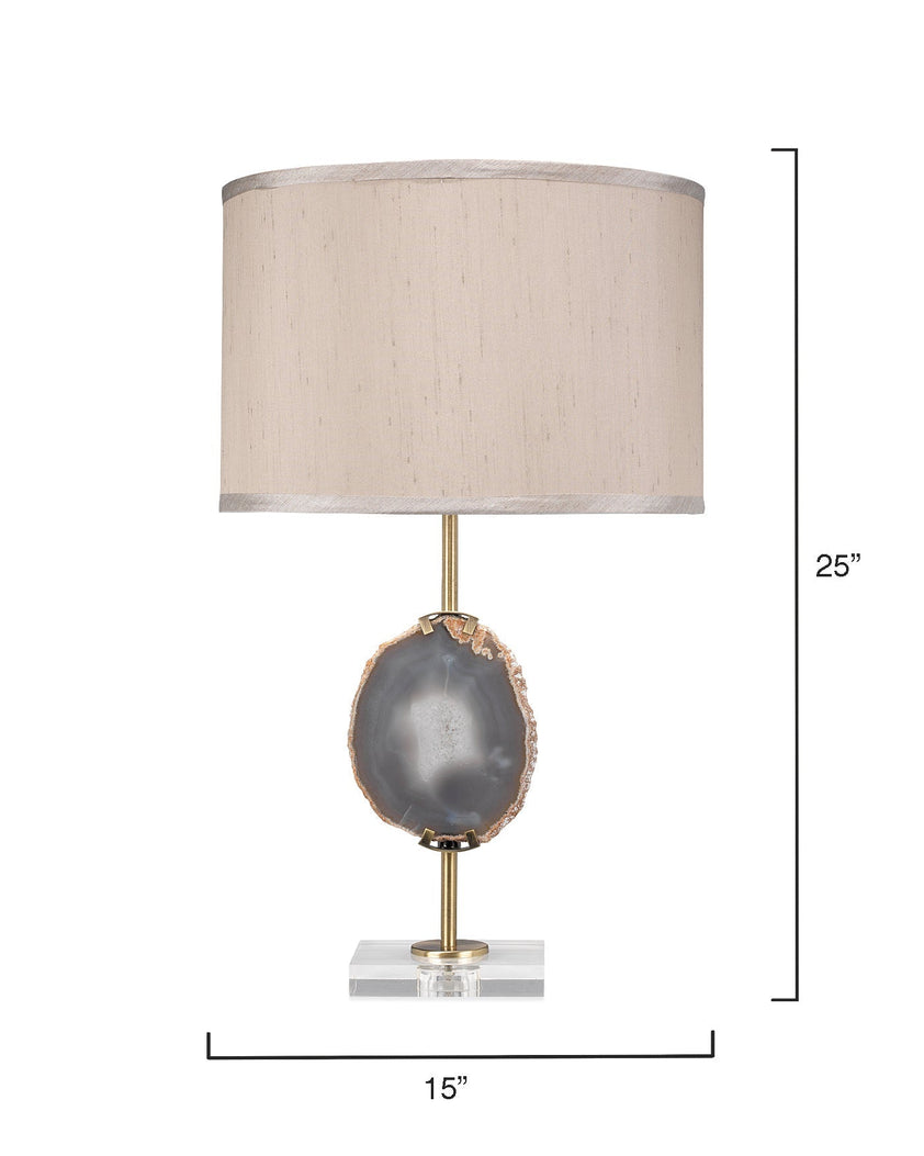 Agate Slice Table Lamp-Purple