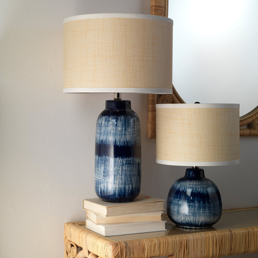 Batik Table Lamp-Blue-9BATIKLGTLIN