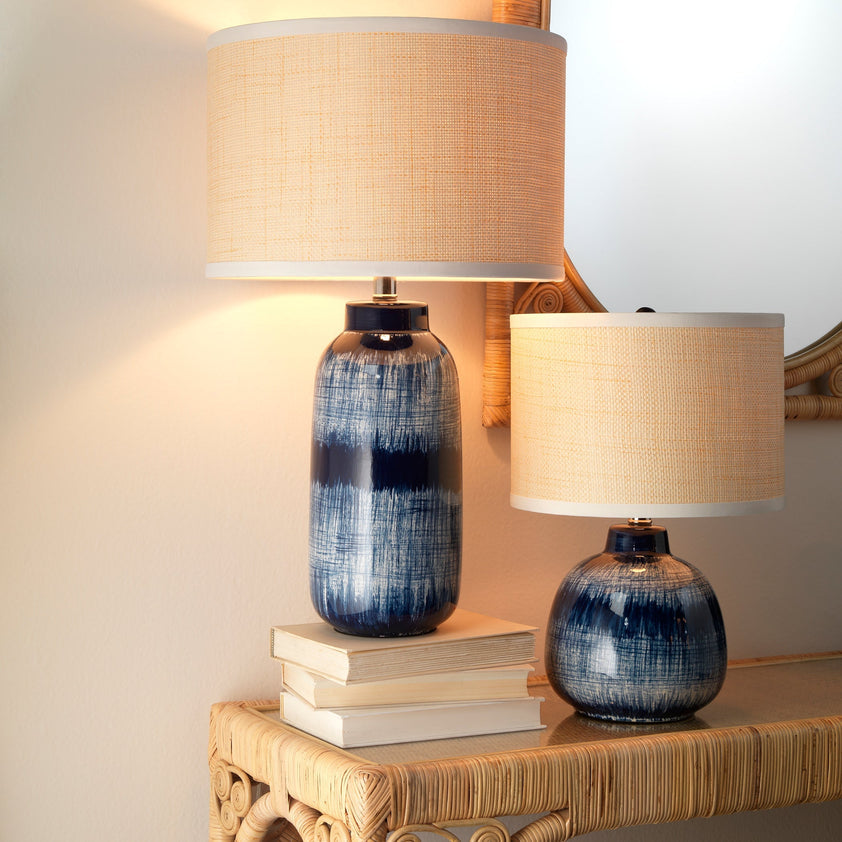 Batik Table Lamp-Blue-9BATIKLGTLIN