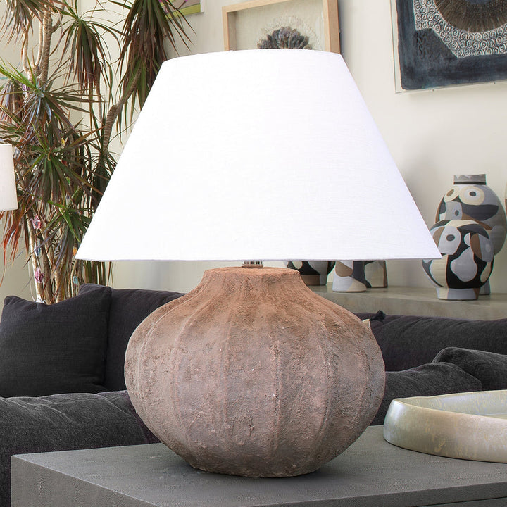 Clamshell Table Lamp-Grey