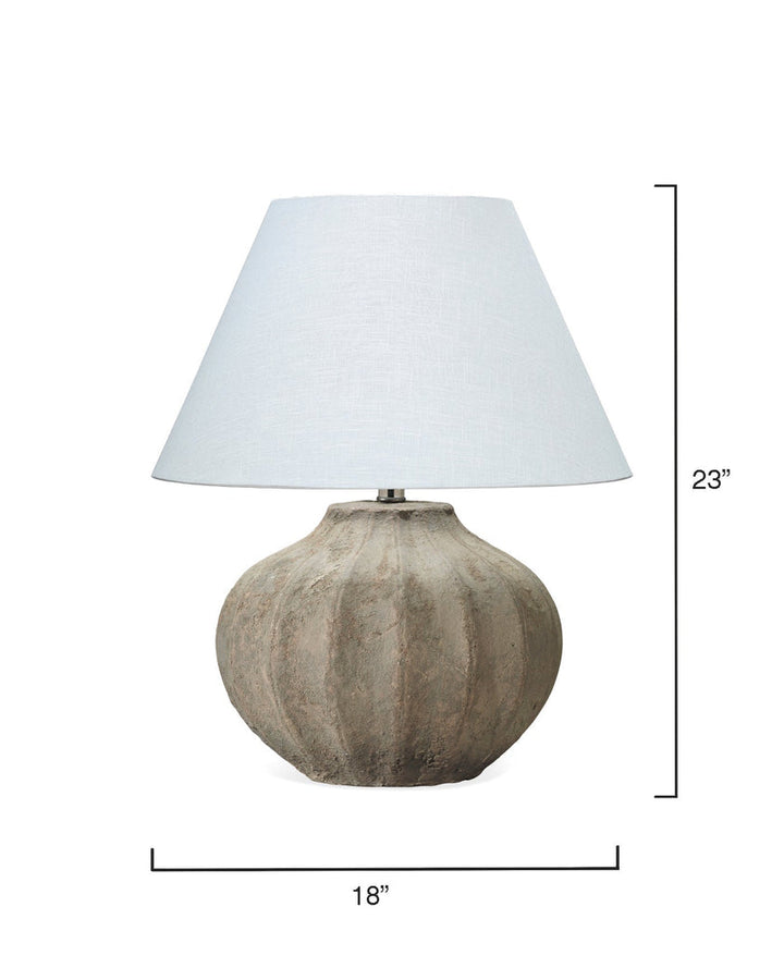 Clamshell Table Lamp-Grey