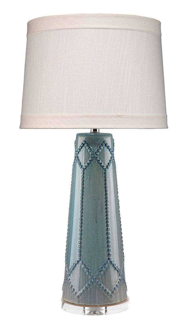 Hobnail Table Lamp-Teal-9HOBNAILTEA