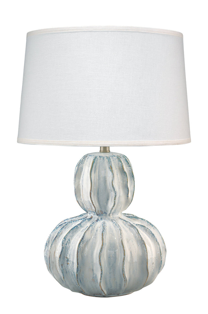 Oceane Gourd Table Lamp-White