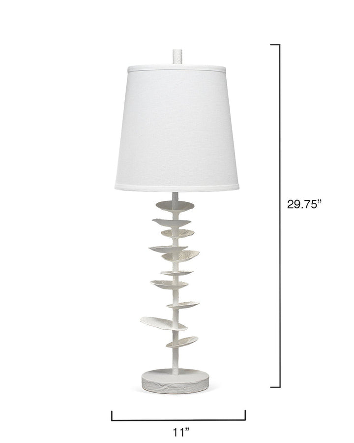 Petals Table Lamp-White