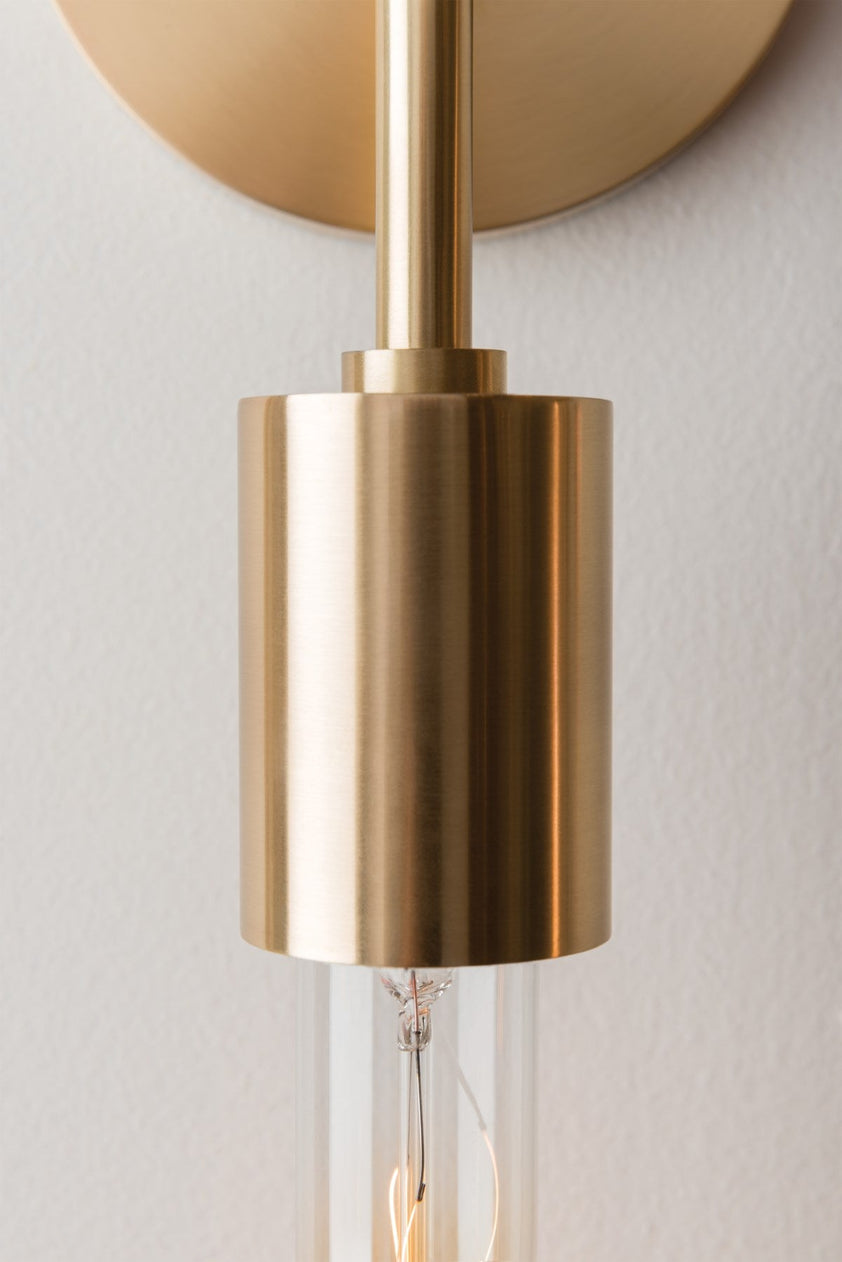 Ava Wall Sconce 2 Bulbs - Polished Copper