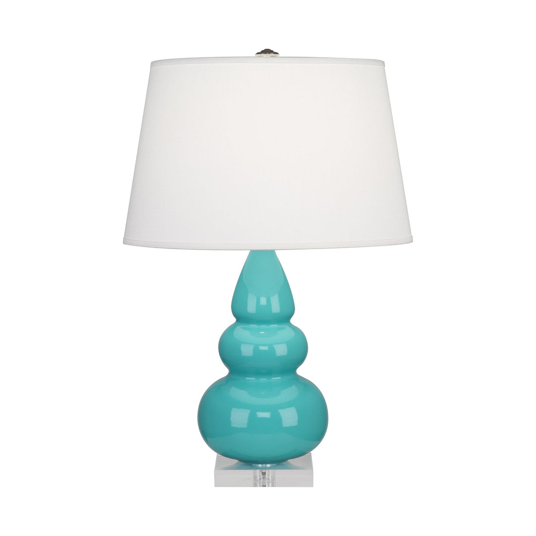 Egg Blue Small Triple Gourd Accent Lamp-Style Number A292X