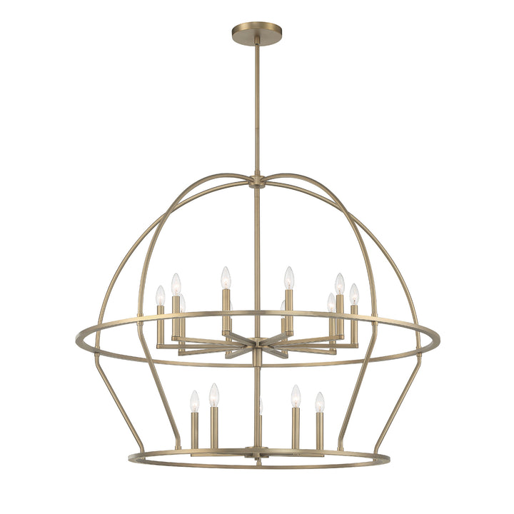 Abbott 15 Light Black Chandelier