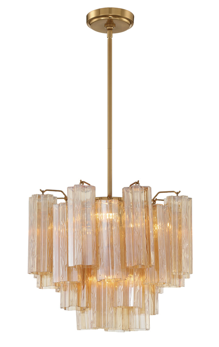 Addis 4 Light Aged Brass Chandelier