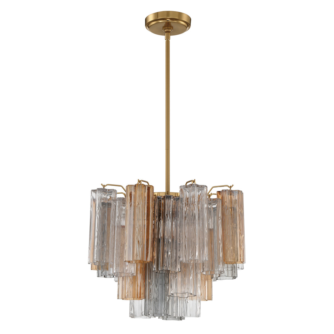 Addis 4 Light Aged Brass Chandelier