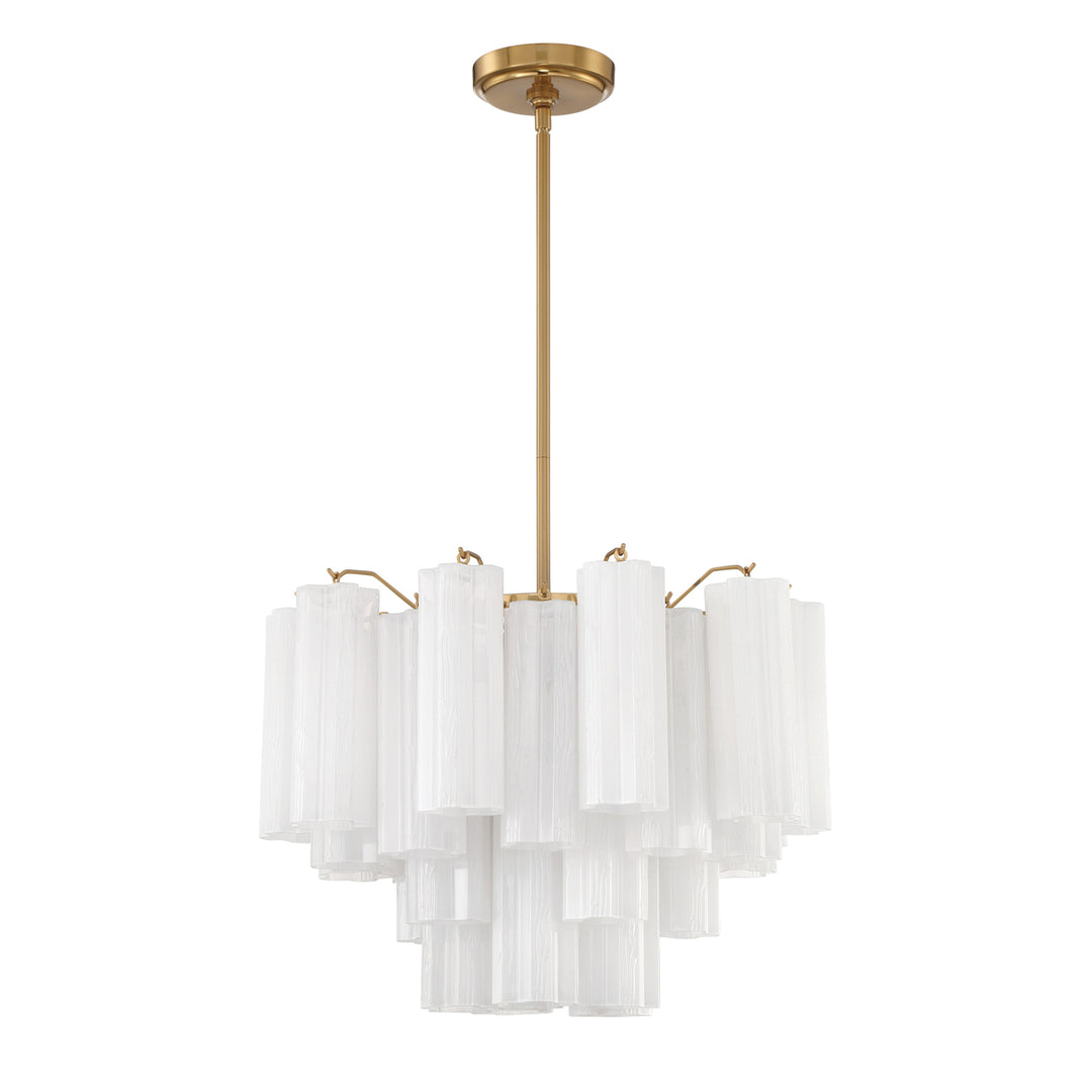 Addis 6 Light Aged Brass Chandelier