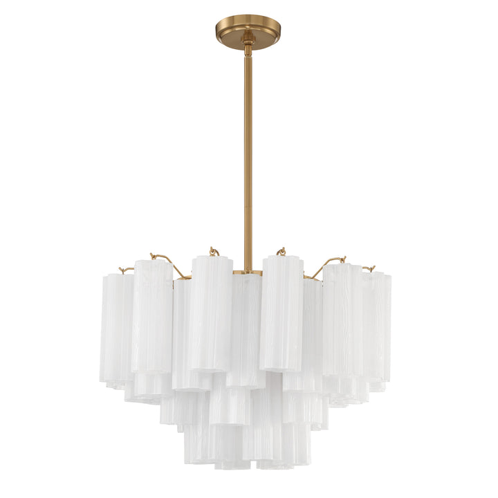 Addis 9 Light Aged Brass Chandelier