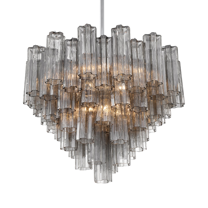 Crystorama Addis 12 Light Aged Brass Chandelier