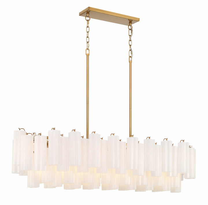 Crystorama Addis 14 Light Aged Brass Chandelier