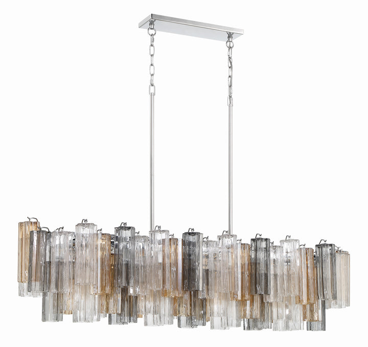 Crystorama Addis 14 Light Aged Brass Chandelier