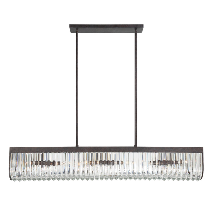 Crystorama Alister 6 Light Charcoal Bronze Chandelier