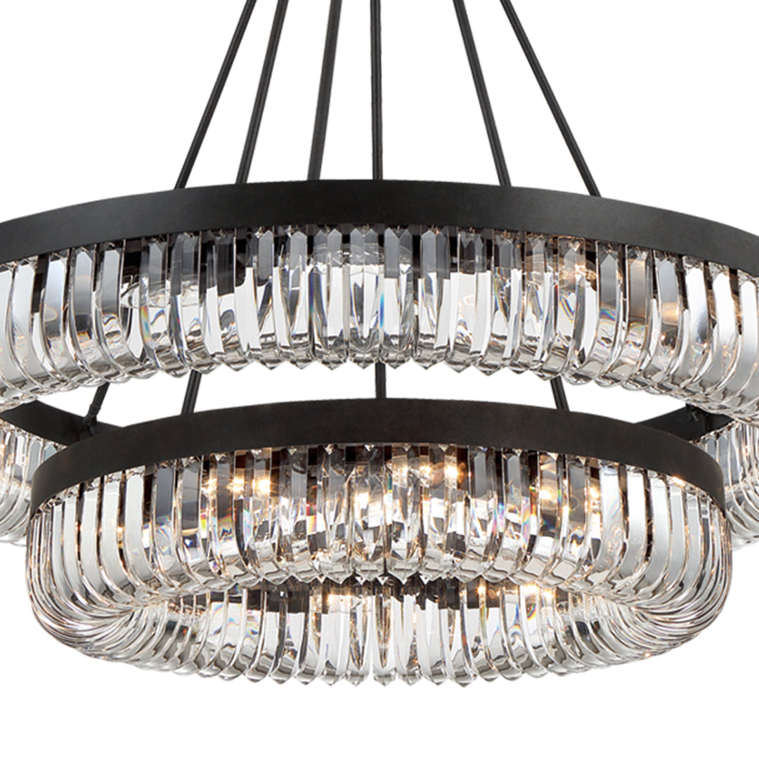 Crystorama Alister 26 Light Charcoal Bronze Chandelier