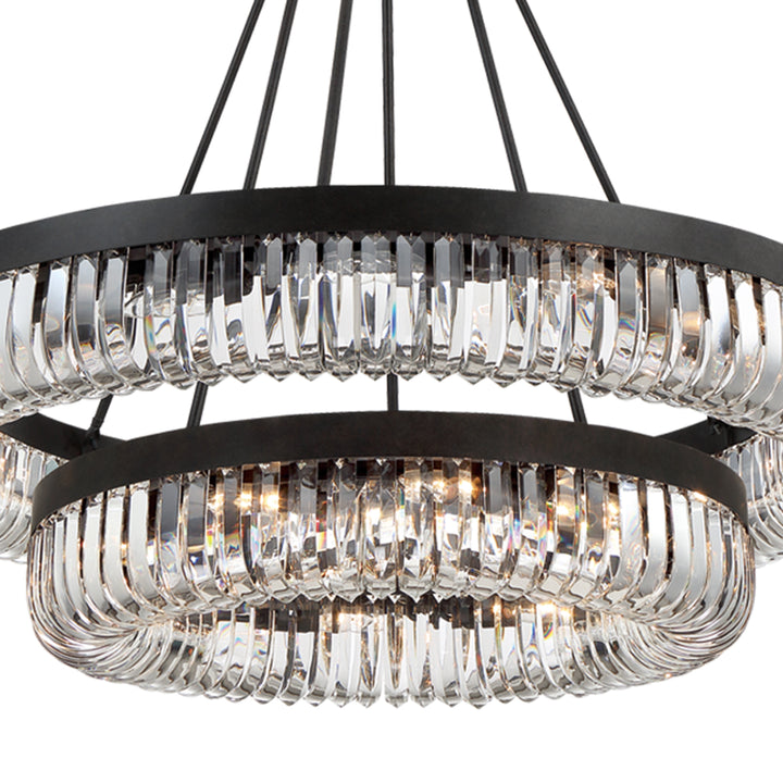 Crystorama Alister 26 Light Charcoal Bronze Chandelier