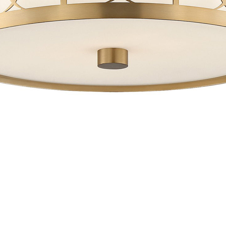 Crystorama Anniversary 2 Light Polished Nickel Flush Mount