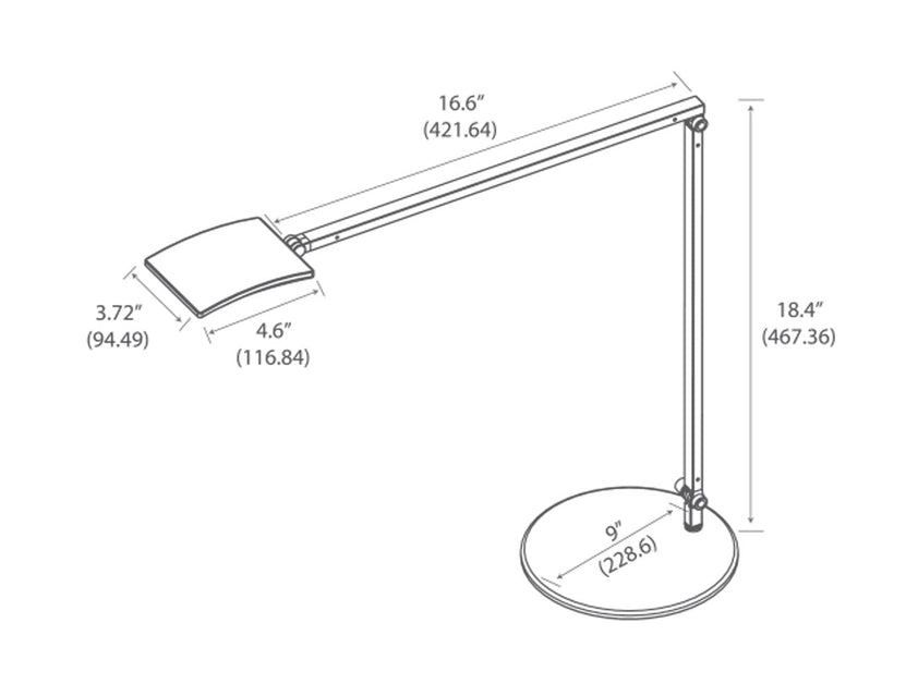 Mosso Pro Desk Lamp with Power USB and Outlets Base