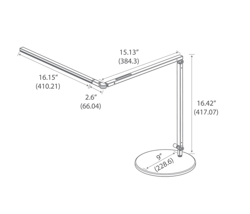 Z-Bar Desk Lamp with Base