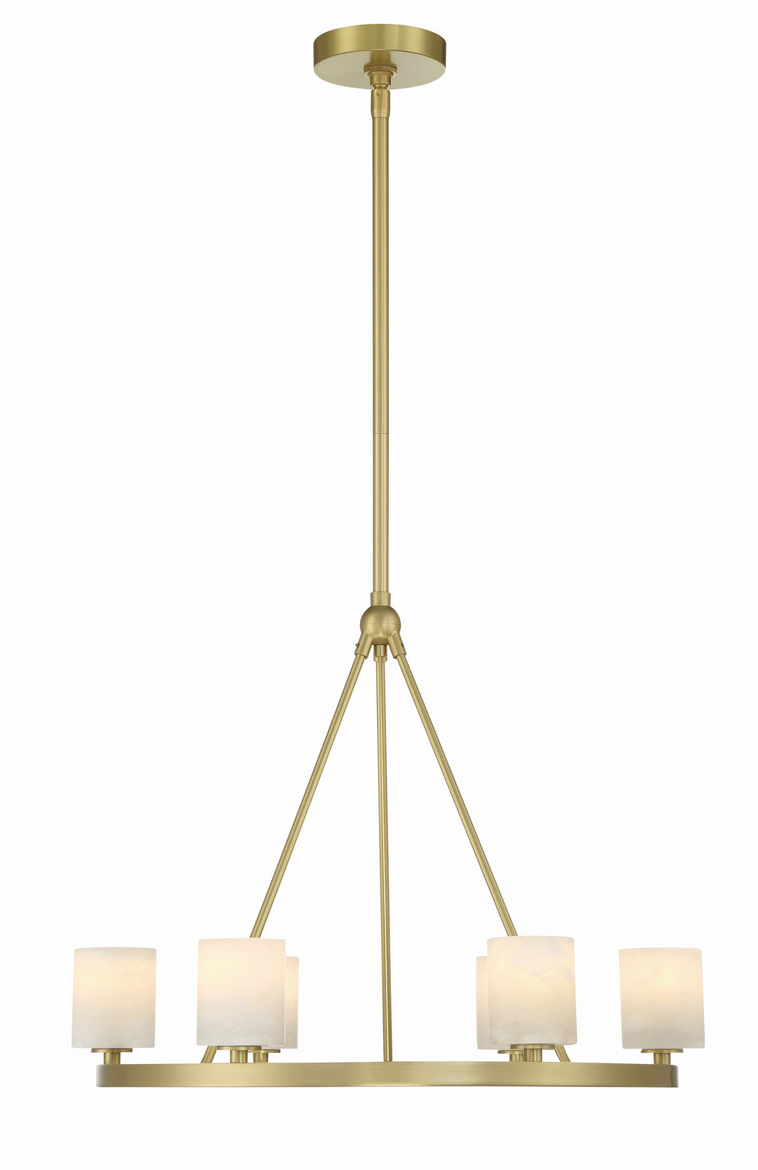 Crystorama Aragon 6 Light Matte Black Chandelier