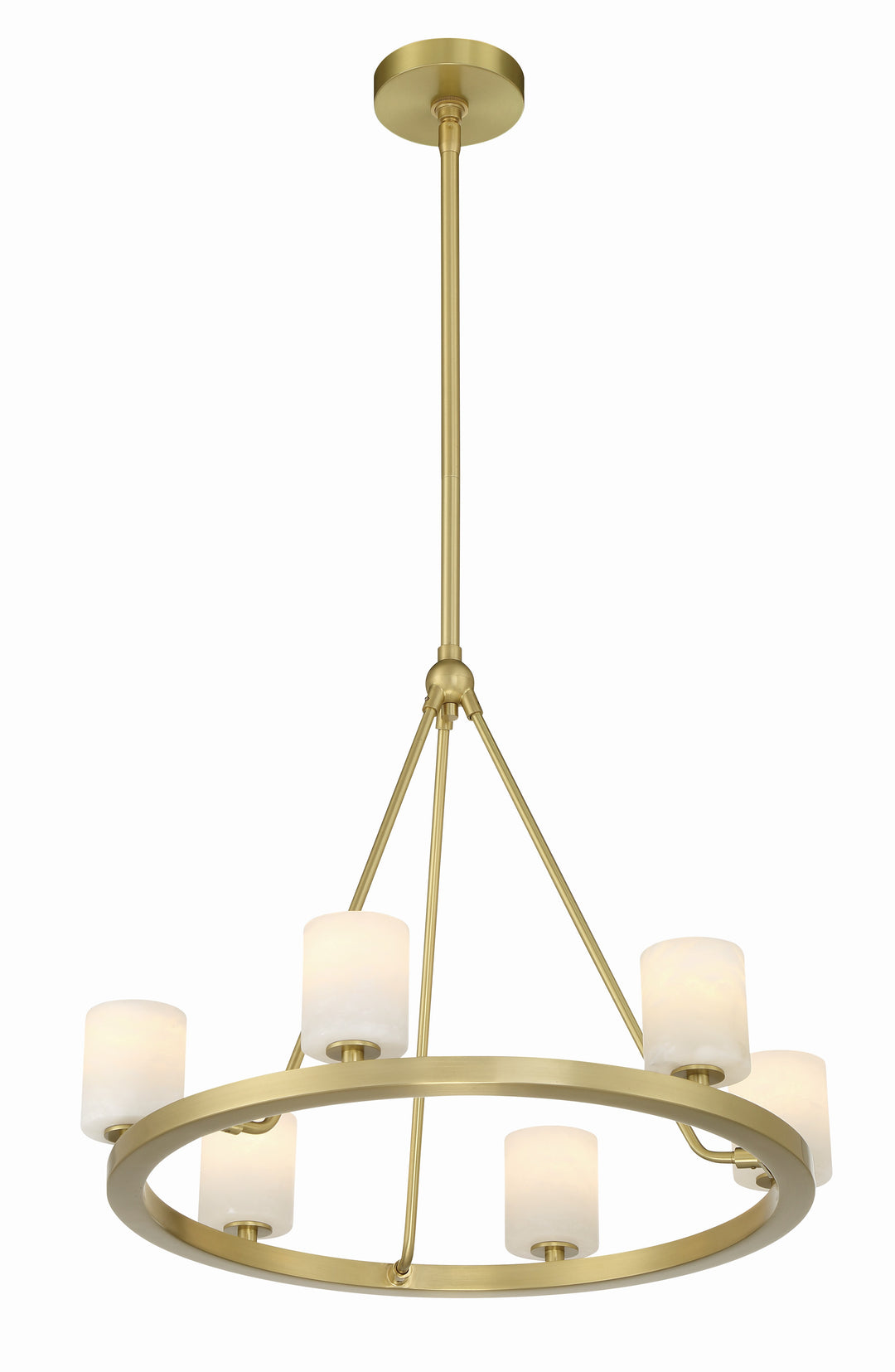 Crystorama Aragon 6 Light Matte Black Chandelier