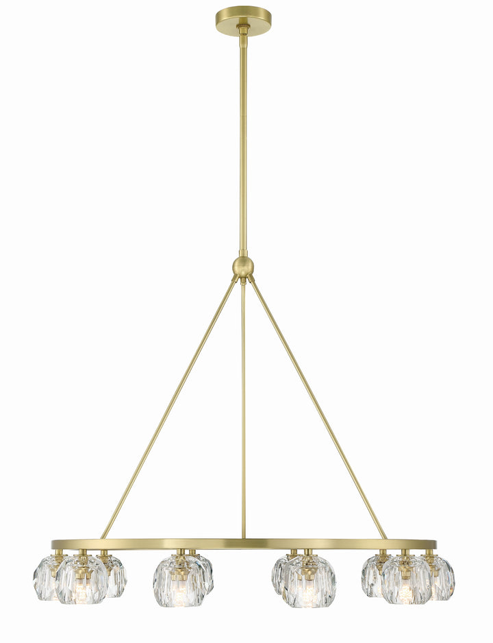 Crystorama Aragon 10 Light Matte Black Chandelier